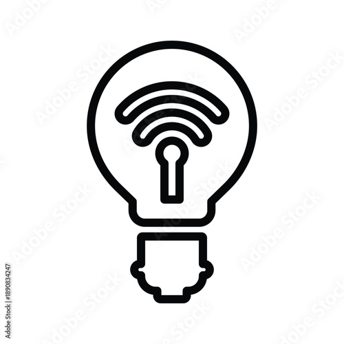 Smart bulb icon