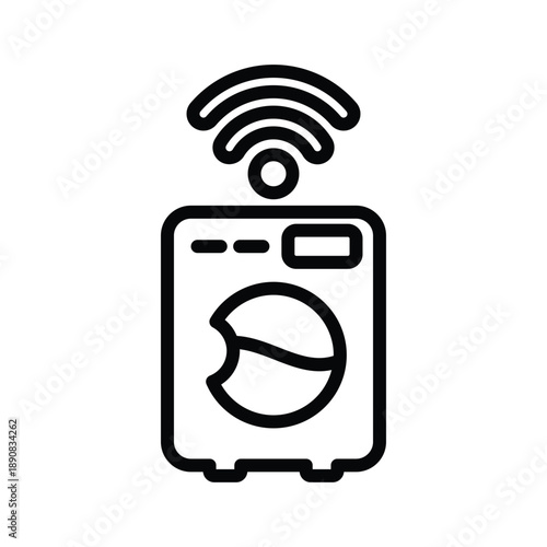 Smart washing machine icon