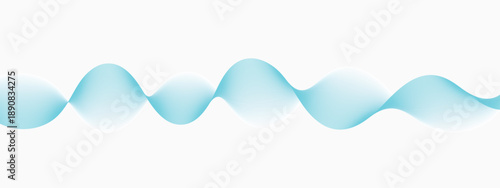 Modern blue wave pattern on white background