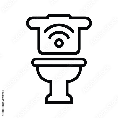 Smart toilet icon