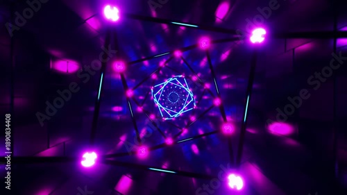 Animated abstract tunnel