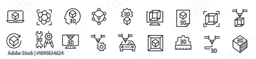 printing icons vector design