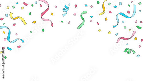 紙吹雪　下方スペースあり