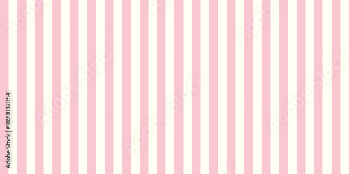 Pink White Vertical Stripe Seamless Pattern Aesthetic Pastel Background Retro Textile Fabric Graphic