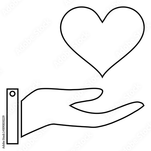 Loyalty line icon vector for marketing and rewards. Symbolizes trust and customer retention. Ideal for membership cards and bonus apps.