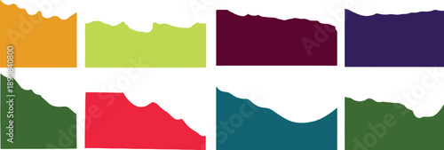 Abstract organic shapes background in various bright colors, fluid design elements for modern graphic design, energetic artistic patterns