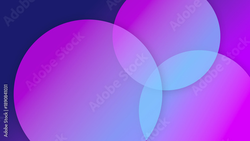 Abastract Overlapping Gradient Circle Background