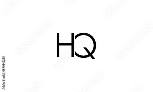 HQ initial letters logo or HQ monogram 