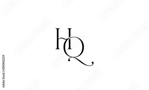 HQ initial letters logo or HQ monogram 