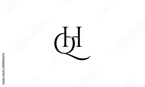 HQ initial letters logo or HQ monogram 