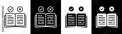 Guidelines white icon set design