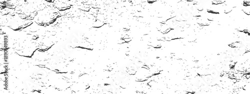 Vector Grunge Distressed Texture Overlay Black and White Rough Surface Background Element