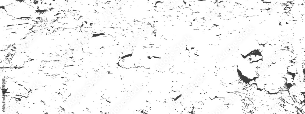 Obraz premium Gritty Vector Overlay of Weathered Cracked Paint and Grunge Dust Texture
