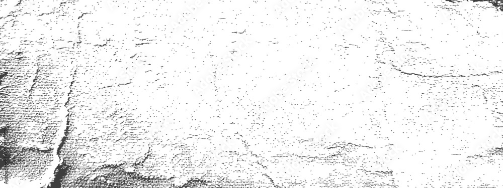 Fototapeta premium Seamless vector grunge texture overlay distressed rough surface background black and white graphic resource