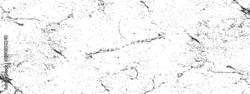 Black and White Grunge Distressed Texture Overlay Vector Background Aged Effect Dust Scratches and Cracks Pattern