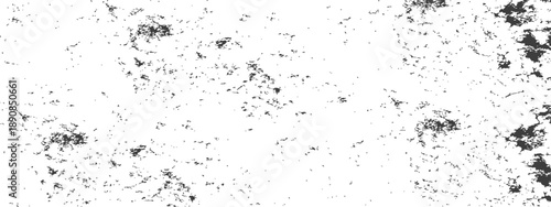 Black and White Vector Grunge Texture Overlay Distressed Dirty Rough Background Element