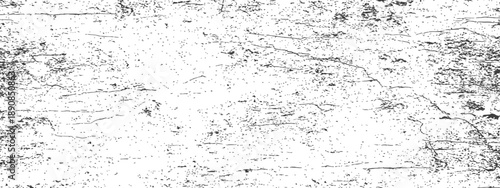 Black and White Distressed Texture Overlay Grunge Scratches Dust and Cracks Vector Background