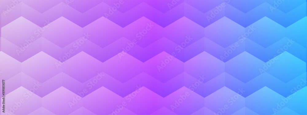 Obraz premium Modern purple and blue hexagon zigzag pattern abstract background