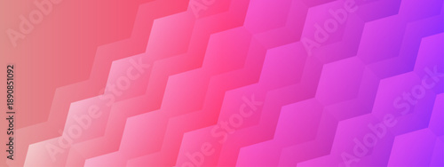 Abstract pink and purple hexagonal pattern with gradient transition