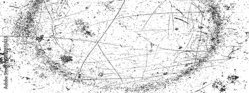 Distressed Grunge Scratches Overlay Texture Vector Background