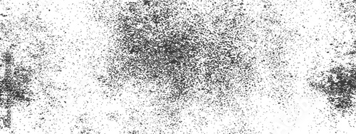 Black and white grunge texture overlay distressed speckled grain background vector