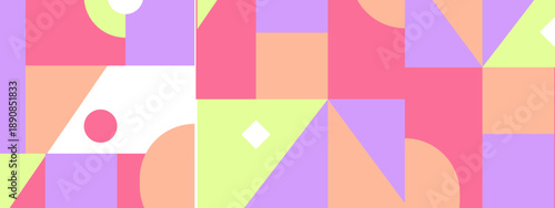 Eye catching abstract mosaic background with vibrant pink and purple geometric elements for bold visual impact