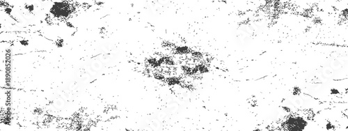 Abstract Black and White Grunge Texture Overlay Vector Distressed Background with Dust Specks and Scratches