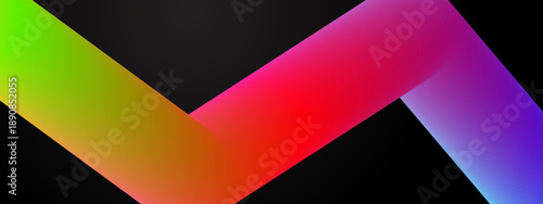 Smooth 3D fluid gradient wave flowing across a dark background with vibrant transitions from green to pink and purple colors