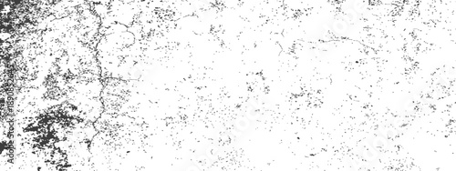 Vector Grunge Distressed Texture Overlay Black and White Cracked Speckled Grainy Background Abstract Rough Surface Design Element