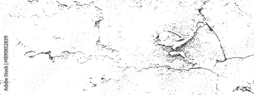 Abstract Grunge Distressed Texture Overlay Vector Cracked Wall Background Black and White Rough Dirty Effect