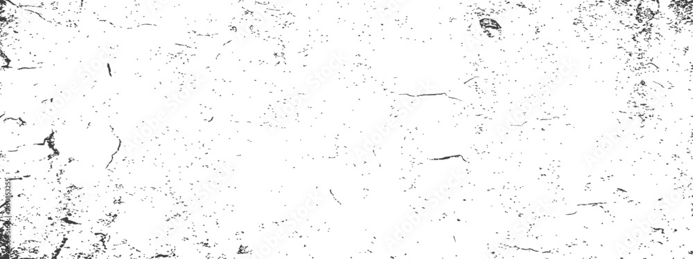 Obraz premium Abstract monochrome distressed texture vector overlay Grunge dust scratches crack pattern background for vintage retro design effects