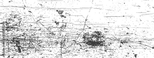 Distressed Grunge Texture Vector Overlay Black and White Scratched Background with Dust and Dirt Effects