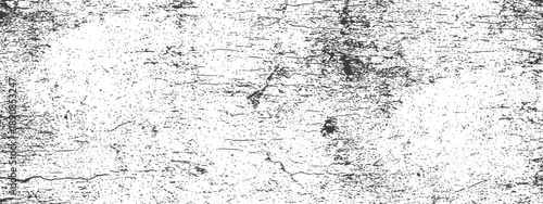Seamless black and white distressed grunge texture overlay with subtle cracks and fine grain vector effect