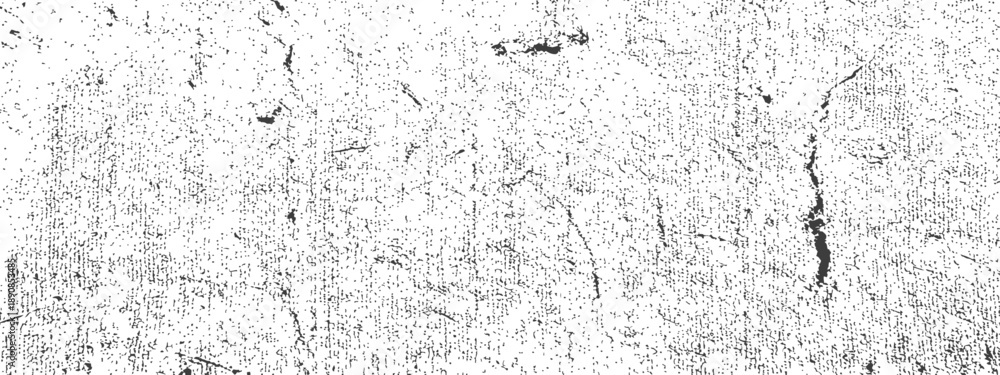 Obraz premium Black and White Vector Grunge Distressed Overlay Texture Aged Wall Background Graphic