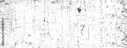 Distressed Black and White Vector Grunge Overlay Texture Rough Surface with Cracks and Scratches