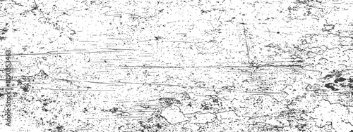 Distressed Black and White Grunge Scratch Texture Overlay Vector Background