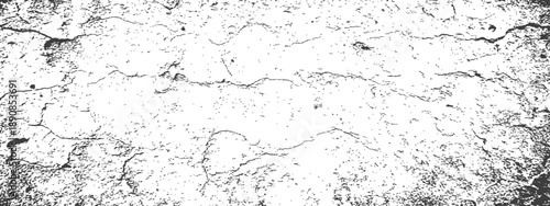 High Contrast Grunge Texture Overlay Vector Distressed Cracked Surface Abstract Background Black and White Weathered Effect