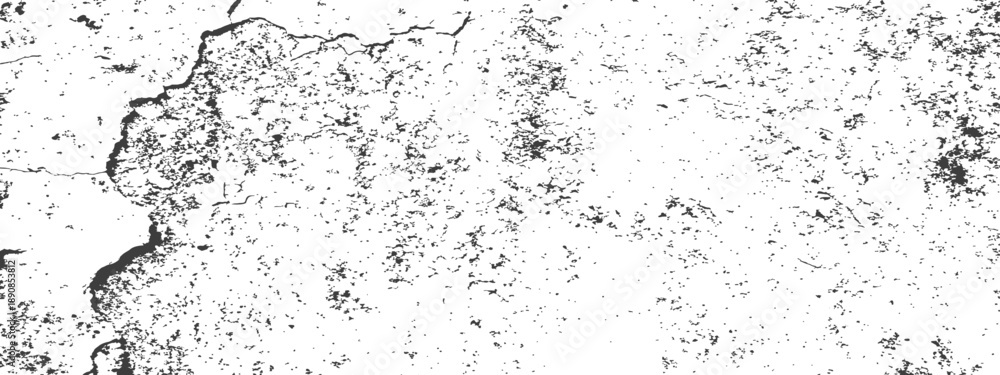 Obraz premium Abstract distressed vector texture background black and white grunge overlay effect dust dirt noise vintage graphic resource