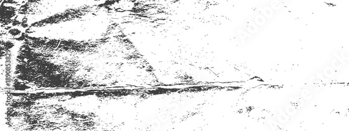 Vector distressed grunge texture overlay Abstract black and white rough background with scratches, dust, and vintage surface damage