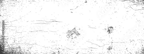 Distressed grunge texture overlay vector Black and white abstract scratched and cracked surface background rough dirty wall effect