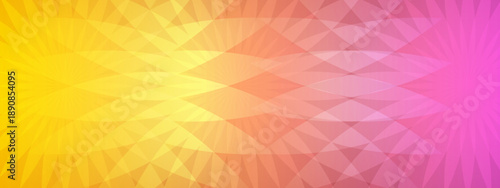 Bright and warm abstract background with yellow orange and pink geometric petal layers