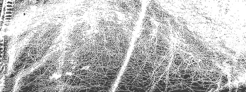 Wrinkled cracked leather grunge texture vector overlay distressed abstract black and white background graphic resource