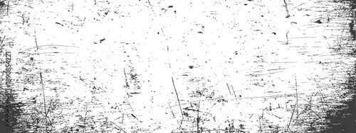 Distressed Grunge Texture Overlay Vector with Scratches and Dust Effect Black and White Rough Dirty Background