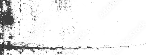 Black and white distressed grunge texture background vector overlay effect