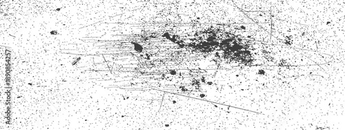 Distressed grunge texture overlay vector with dust scratches and vintage speckled effect