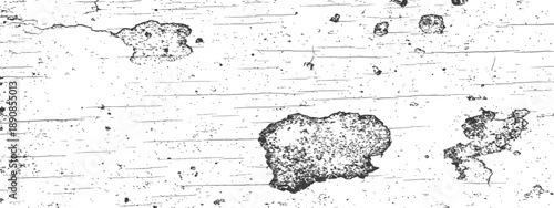 High Contrast Vector Grunge Texture Overlay Peeling Paint and Cracked Wood Grain Abstract Distress Background Black and White