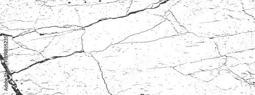 Distressed cracked texture background grunge overlay vector black and white abstract pattern