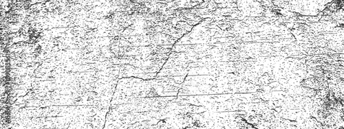Black and white rough grunge vector texture overlay Distressed grainy background with scratches cracks and horizontal lines graphic resource