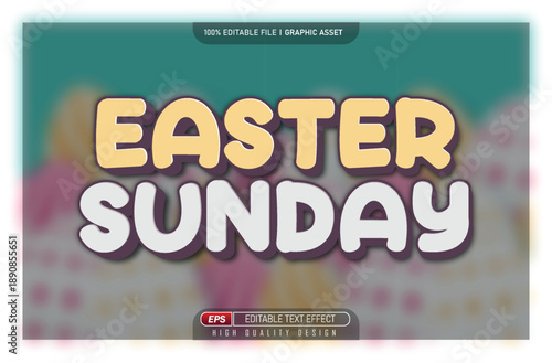 Happy Easter day text effect