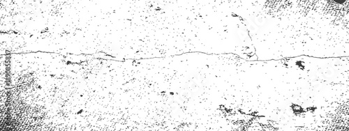 Black and white vector grunge texture overlay with distressed cracked wall effect abstract rough dirty background design element